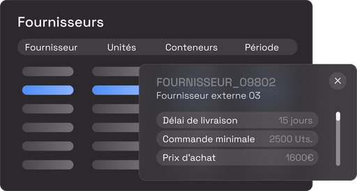 Gestion des fournisseurs